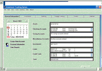 Investment Tracking System - Enterprise Edition Screenshot